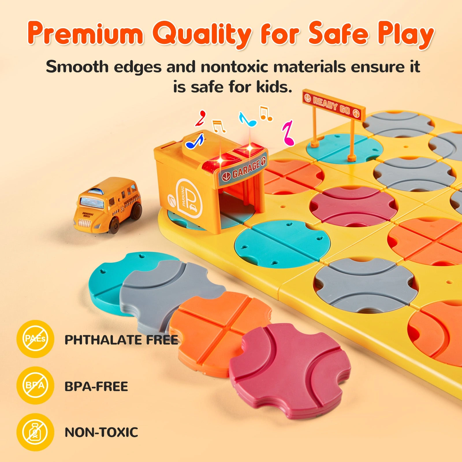 SGILE STEM Builder Vehicle Puzzle Set – Build Your Dream Road!