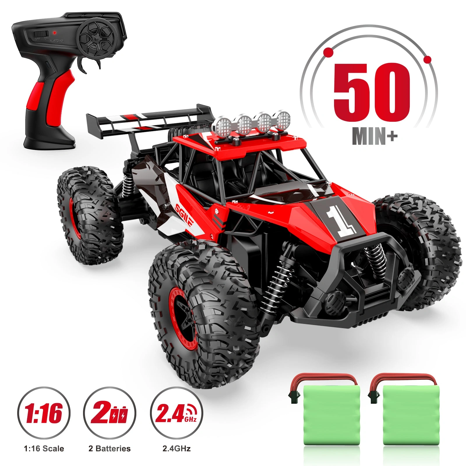 SGILE 1/16 Scale RC Speedster - Unleash the Thrill!
